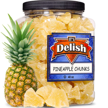 Dried Pineapple Chunks Jumbo Jar - It's Delish