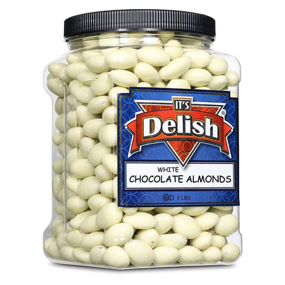 White Chocolate Almonds — Jumbo Jar - It's Delish