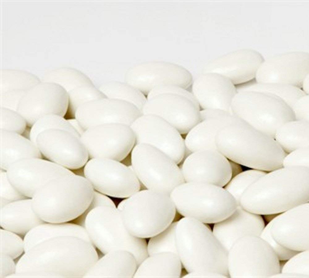 Sugar-Free White Jordan Almonds Bulk Bag - It's Delish
