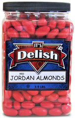 Red Jordan Almonds — Jumbo Jar - It's Delish (photo 2)