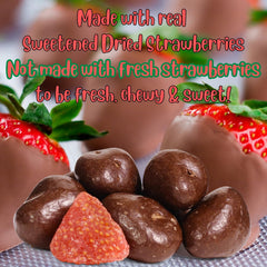 Milk Chocolate Covered Dried Strawberries Jumbo Jar - It's Delish (photo 5)