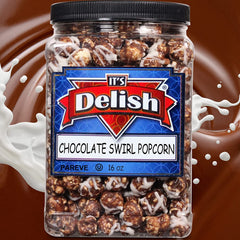 Chocolate Swirl Popcorn — Jumbo Jar - It's Delish (photo 3)