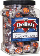 Halloween Black & Orange Cream Taffy Chews — Jumbo Jar - It's Delish