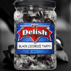 Black Licorice Taffy Chews — Jumbo Jar - It's Delish (photo 2)