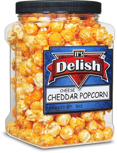 Cheddar Cheese Popcorn — Jumbo Jar - It's Delish