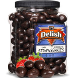 Dark Chocolate Covered Dried Strawberries  Jumbo Jar