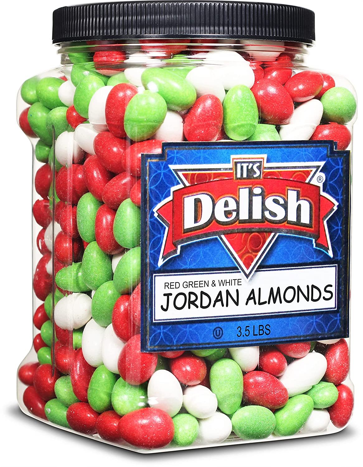 Christmas Jordan Almonds — Jumbo Jar - It's Delish