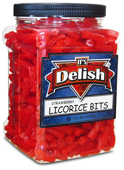 Strawberry Licorice Bits — Jumbo Jar - It's Delish