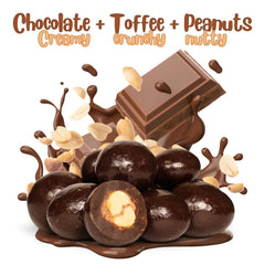 Dark Chocolate Toffee Coated Peanuts — Jumbo Jar - It's Delish (photo 2)