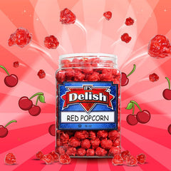 Red Cherry Popcorn — Jumbo Jar - It's Delish (photo 2)