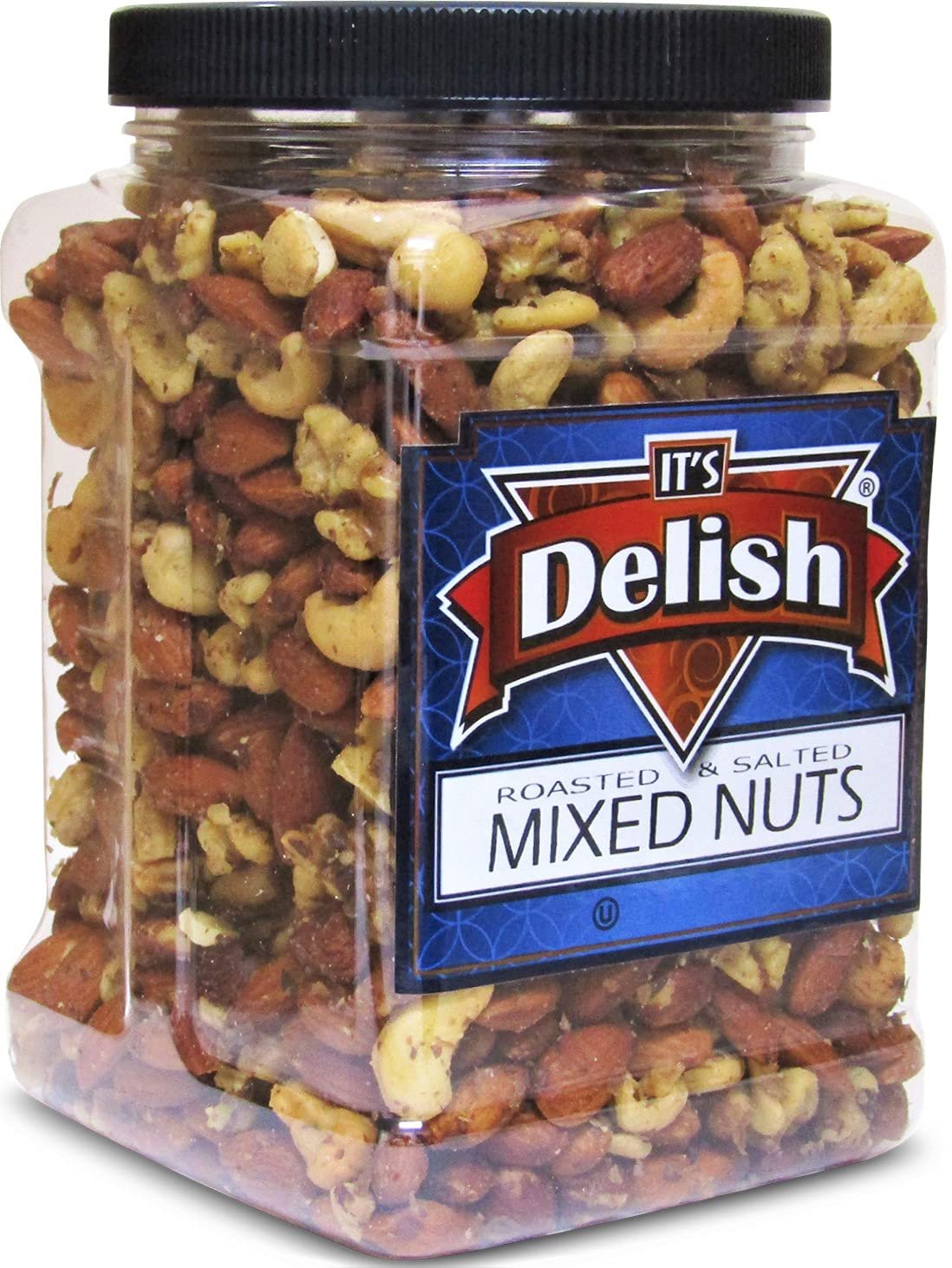 Deluxe Roasted Salted Mixed Nuts — Jumbo Jar - It's Delish