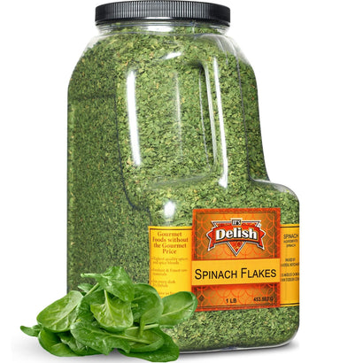 Dried Spinach Flakes — Restaurant Gallon Size - It's Delish