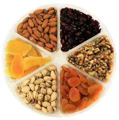 Gourmet Nut & Dried Fruit Variety 6-Section Gift Tray - It's Delish (photo 6)