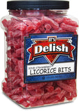 Sweet & Sour Strawberry Licorice Bits — Jumbo Jar
