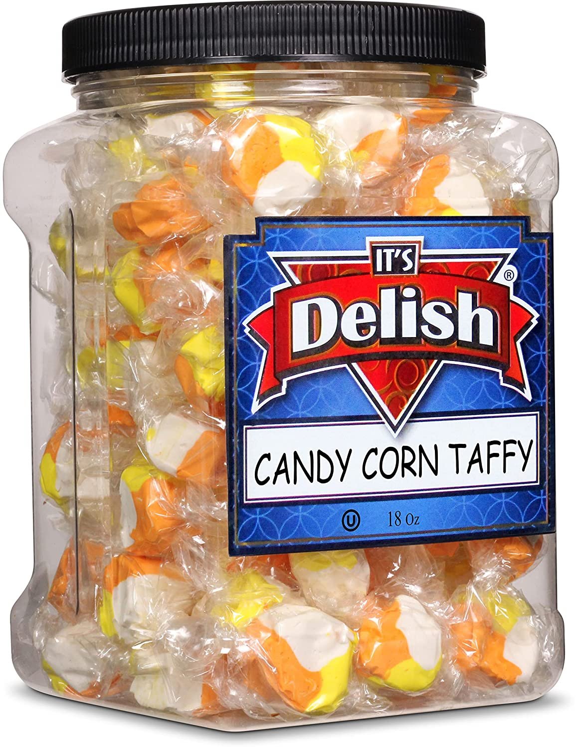 Candy Corn Style Taffy — Jumbo Jar - It's Delish