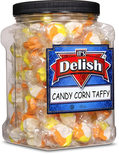 Candy Corn Style Taffy — Jumbo Jar - It's Delish