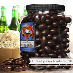 Dark Chocolate Toffee Coated Almonds — Jumbo Jar - It's Delish (photo 5)