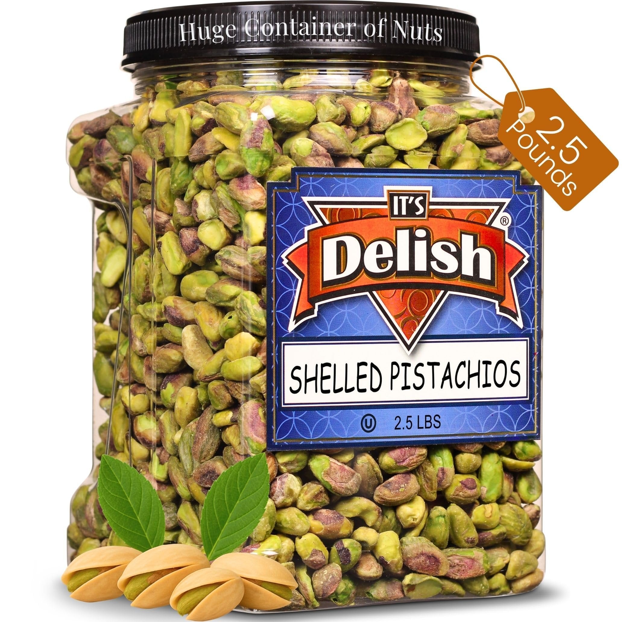 Roasted Salted Pistachio Kernels — Jumbo Jar - It's Delish