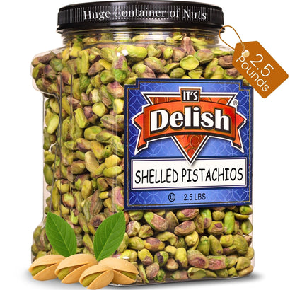 Roasted Salted Pistachio Kernels — Jumbo Jar - It's Delish