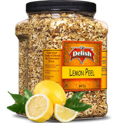 Dried Lemon Peel Pieces Jumbo Jar - It's Delish