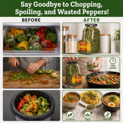 Dehydrated Green Bell Peppers 3 LBS Gallon SizeJug - It's Delish (photo 5)