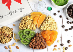 Gourmet Salted Nuts & Dried Fruit Assortment Gift Tray 6-Pt - It's Delish (photo 2)