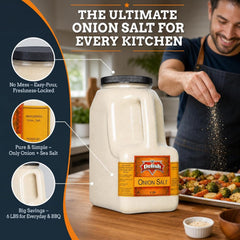 Onion Salt 6 LBS Bulk Restaurant Gallon Jug with Handle - It's Delish (photo 5)