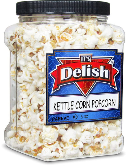 Kettle Corn Popcorn — Jumbo Jar - It's Delish
