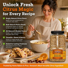 Dried Orange Peel 4 LBS Bulk Restaurant Gallon Jug - It's Delish (photo 2)