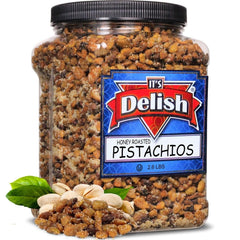 Honey Roasted Shelled Pistachios — Jumbo Jar - It's Delish