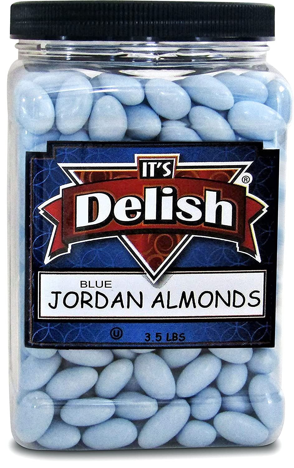 Blue Jordan Almonds — Jumbo Jar - It's Delish