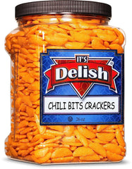 Oriental Chili Bits Rice Crackers — Jumbo Jar - It's Delish