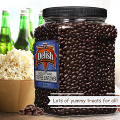 Dark Chocolate Toffee Coated Sunflower Seeds — Jumbo Jar - It's Delish (photo 6)