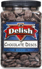 Sugar-Free Dark Chocolate Discs — Jumbo Jar - It's Delish (photo 3)