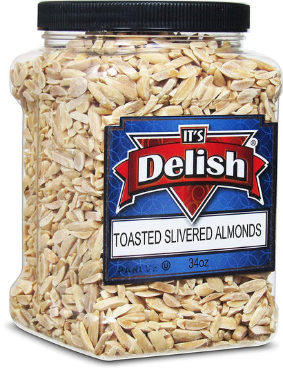 Toasted Slivered Almonds — Jumbo Jar - It's Delish