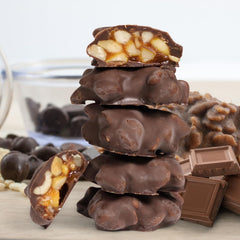 Milk Chocolate Peanut Caramel Clusters — Red Gift Box - It's Delish (photo 4)