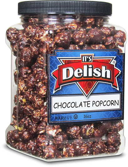 Dark Chocolate Popcorn — Jumbo Jar - It's Delish