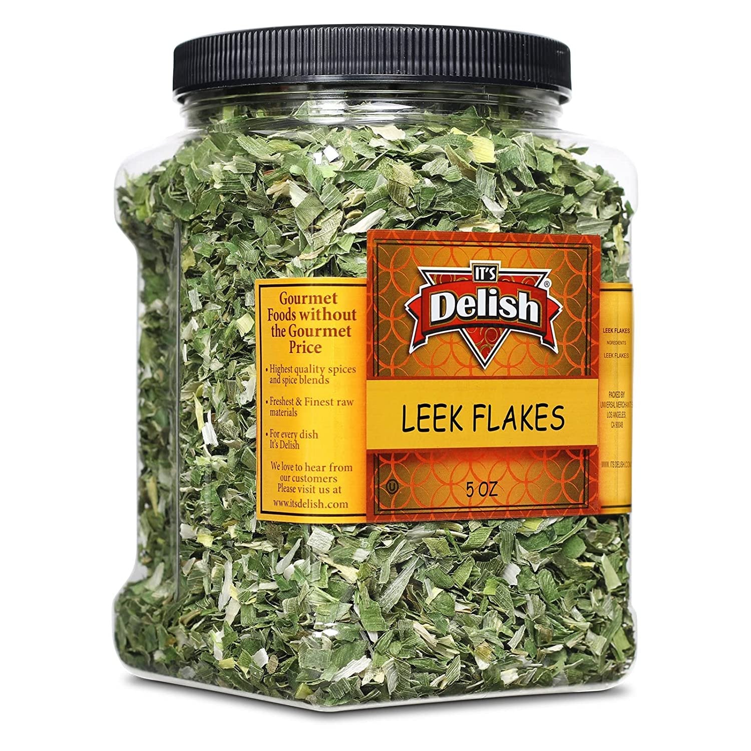 Dried Leek Flakes — Jumbo Jar - It's Delish