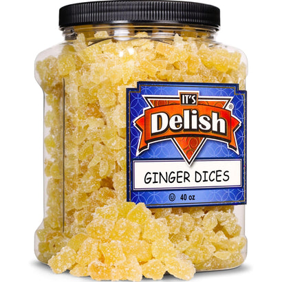 Crystallized Ginger Dices Jumbo Jar - It's Delish