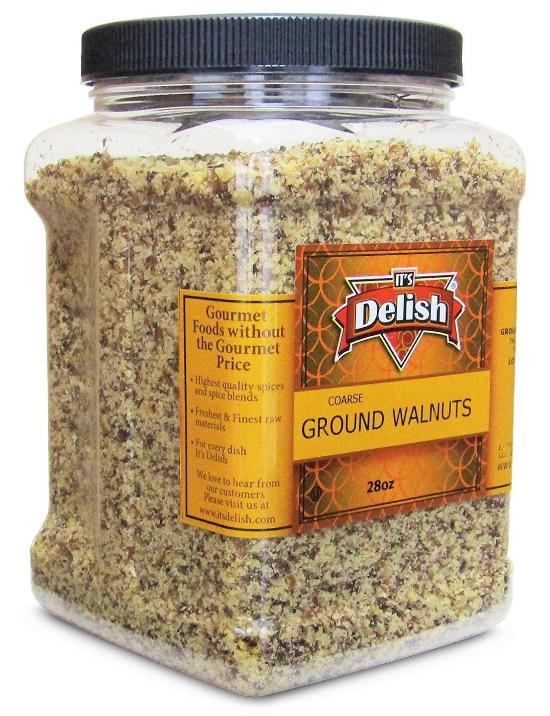 Ground Walnuts 28 Oz Jumbo Jar - It's Delish
