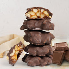 Milk Chocolate Peanut Caramel Clusters — Red Gift Box - It's Delish (photo 3)