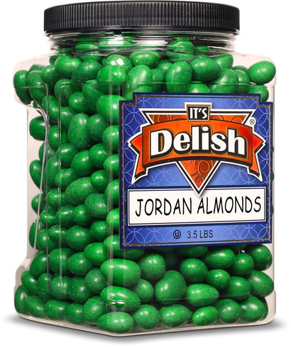 Dark Green Jordan Almonds — Jumbo Jar - It's Delish
