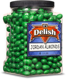 Dark Green Jordan Almonds — Jumbo Jar