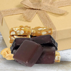 Dark Chocolate Covered Peanut Brittle Red Gift Box - It's Delish (photo 5)