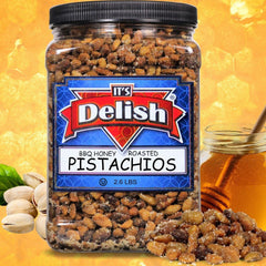 BBQ Honey Roasted Shelled Pistachios — Jumbo Jar - It's Delish (photo 3)