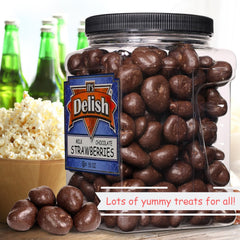 Milk Chocolate Covered Dried Strawberries Jumbo Jar - It's Delish (photo 7)