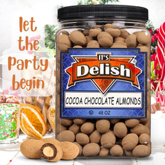 Dark Chocolate Cocoa Dusted Almonds Jumbo Jar - It's Delish (photo 3)