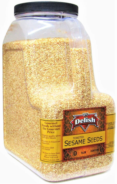 Toasted Whole Sesame Seeds - Restaurant Gallon Size - It's Delish