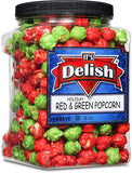 Holiday Red & Green Popcorn — Jumbo Jar