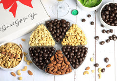 Gourmet Nut & Chocolate Variety 6-Section Gift Tray - It's Delish (photo 2)